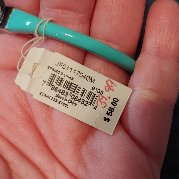 Fossil Turquoise Resin Oval Bangle Bracelet - Picture 5 of 6